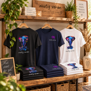 Unisex -T-Shirt "Mutig"